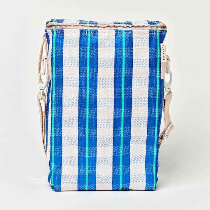 Sunnylife - Wholesale Beach Bag - Recycled Nylon Drinks Cooler Bag La Mer Blue Neon