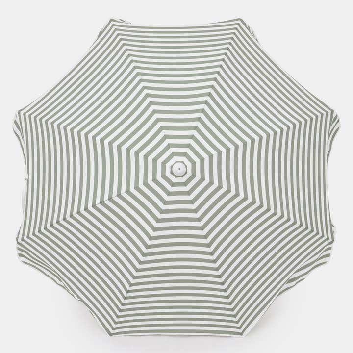 Sunnylife - Wholesale Beach Umbrella - Luxe Beach Umbrella Seagrass Stripe2