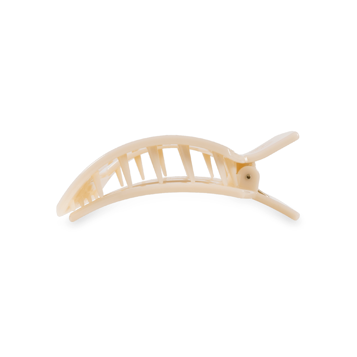 Almond Beige Small Flat Square Hair Clip