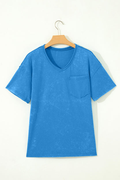 Sachet Pink Cotton Mineral Wash T Shirt