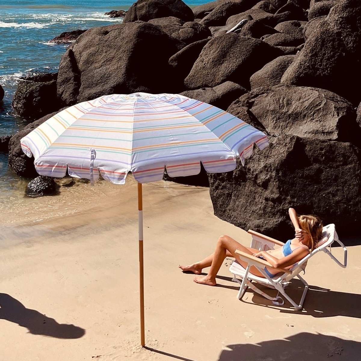 Beach Umbrella - Rio Sun Stripe