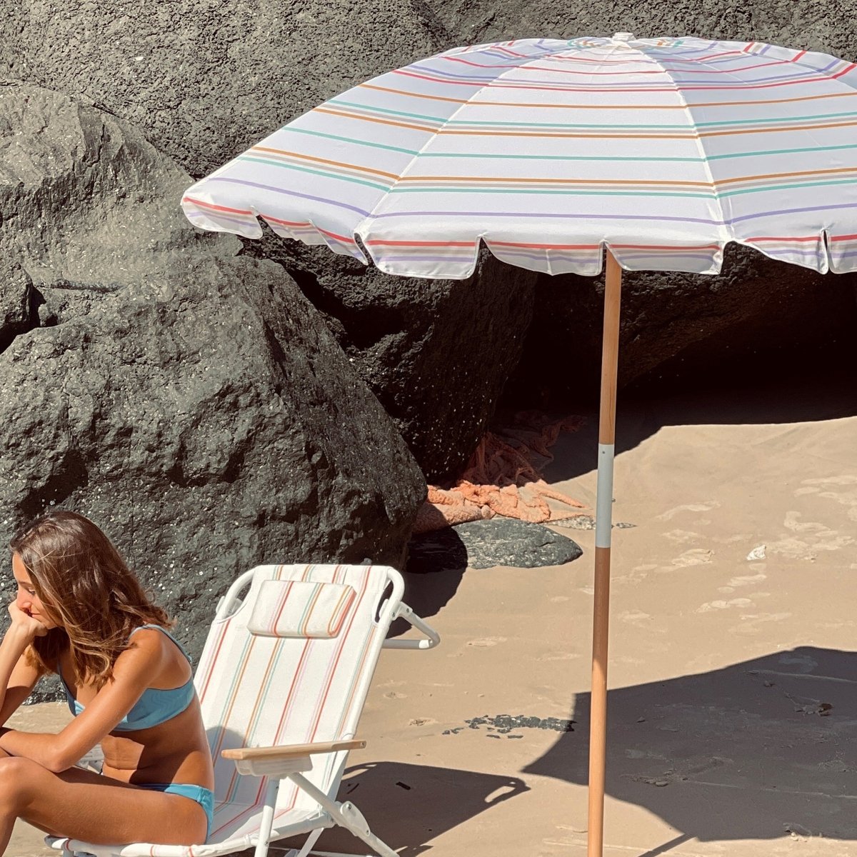 Beach Umbrella - Rio Sun Stripe