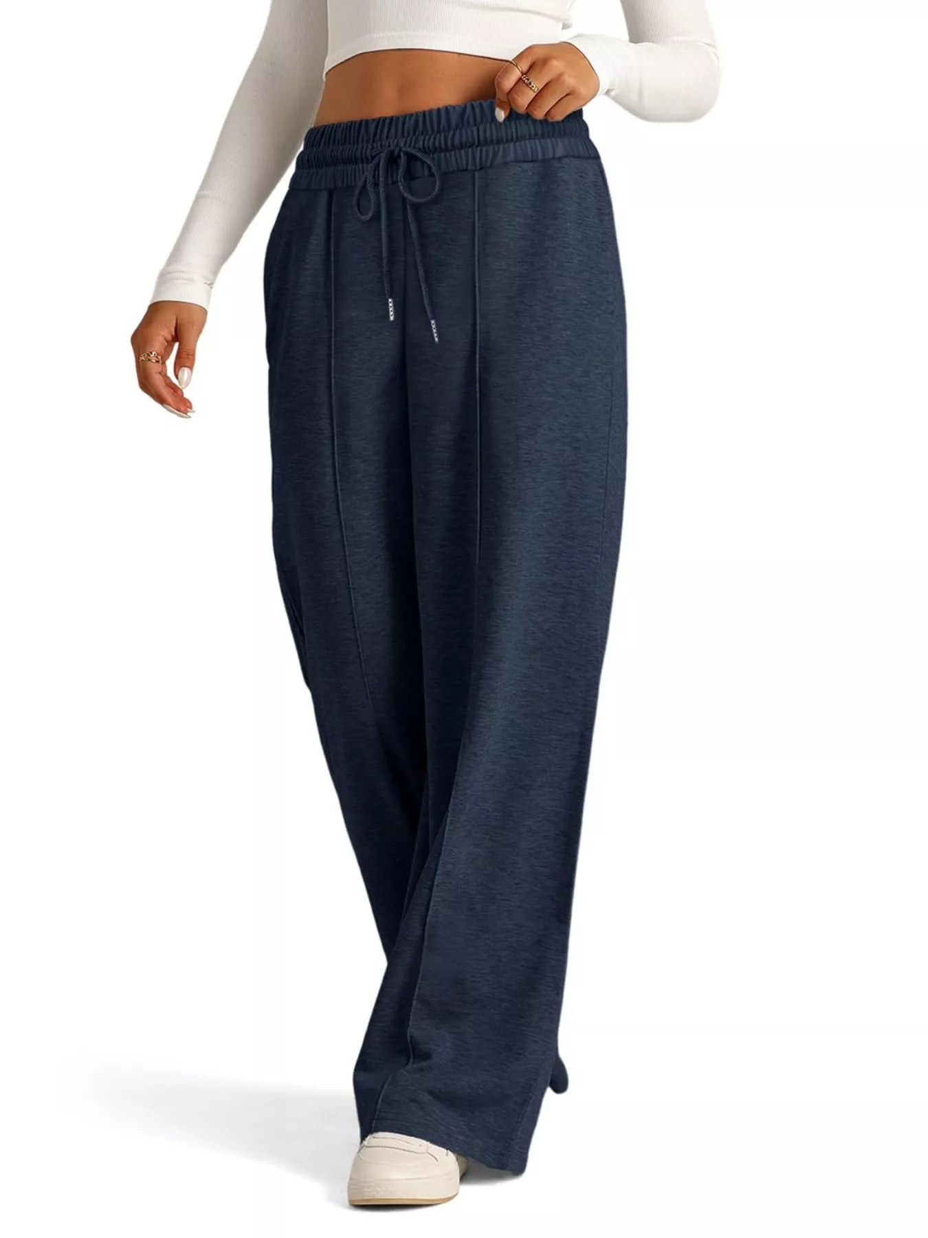 Wide Leg Drawstring Pants in Multiple Colors