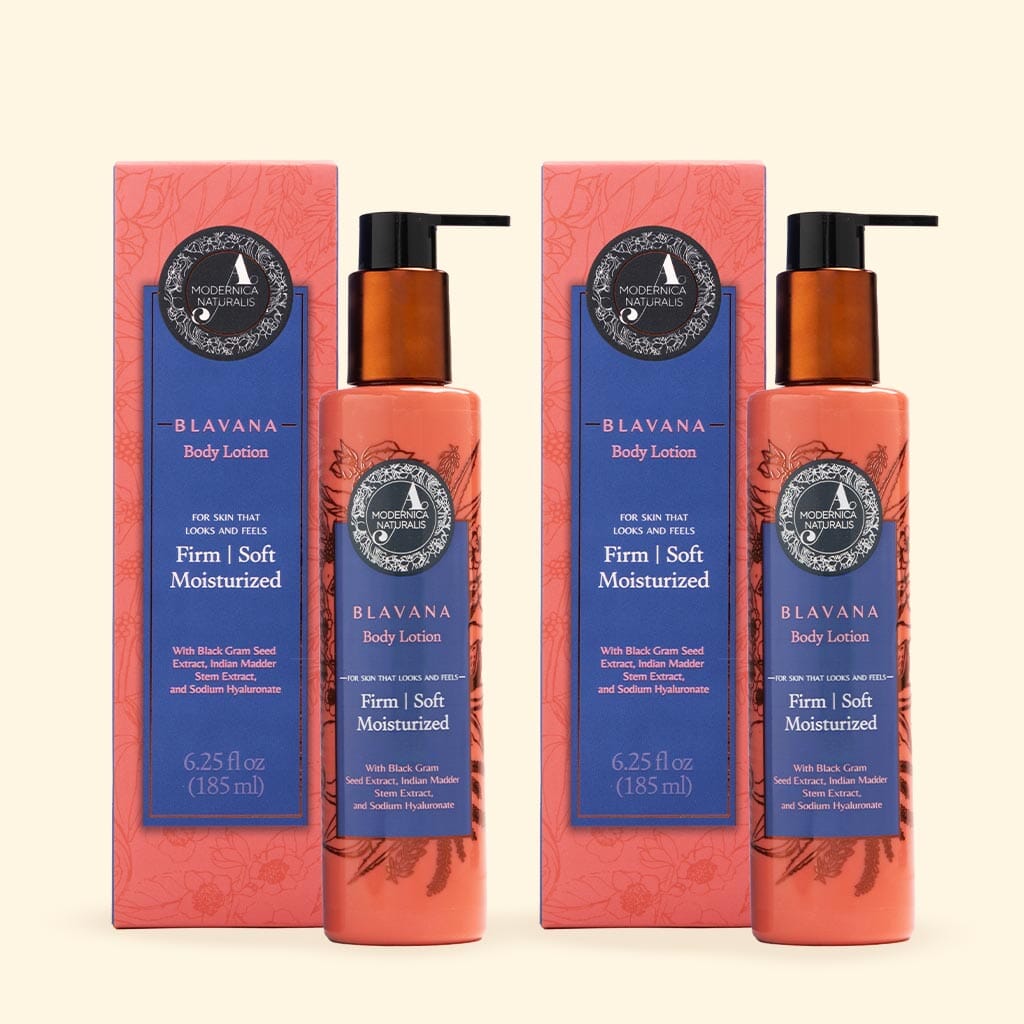 Blavana Body Lotion - Moisturizes, Softens, Firms Dry, Aging, Crepey Skin - Revolutionary Formula with Black Gram - Best Body Lotion for Mature Body Skin - With Clinically Proven Ingredients - Pack of 2