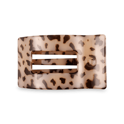 Blonde Tortoise Medium Flat Rectangle Hair Clip
