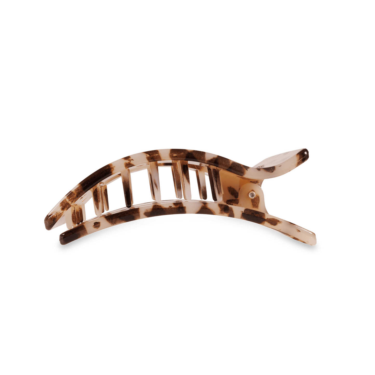 Blonde Tortoise Medium Flat Rectangle Hair Clip