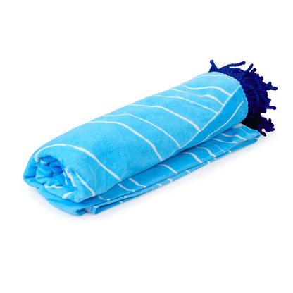 Blue Currents Kids' Beach Towel – "It's Always Time for an Adventure"