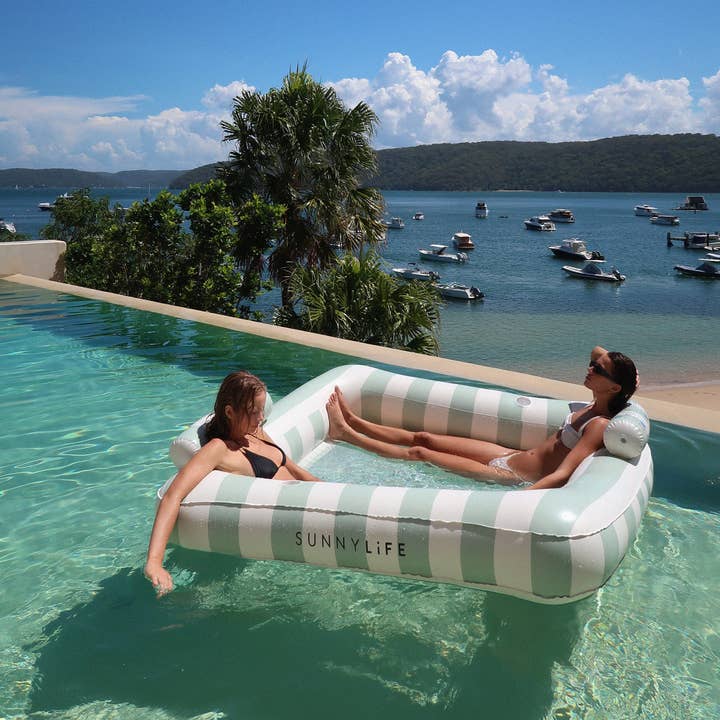 Sunnylife - Wholesale Inflatables - Deluxe Twin Hammock The Vacay Soft Olive