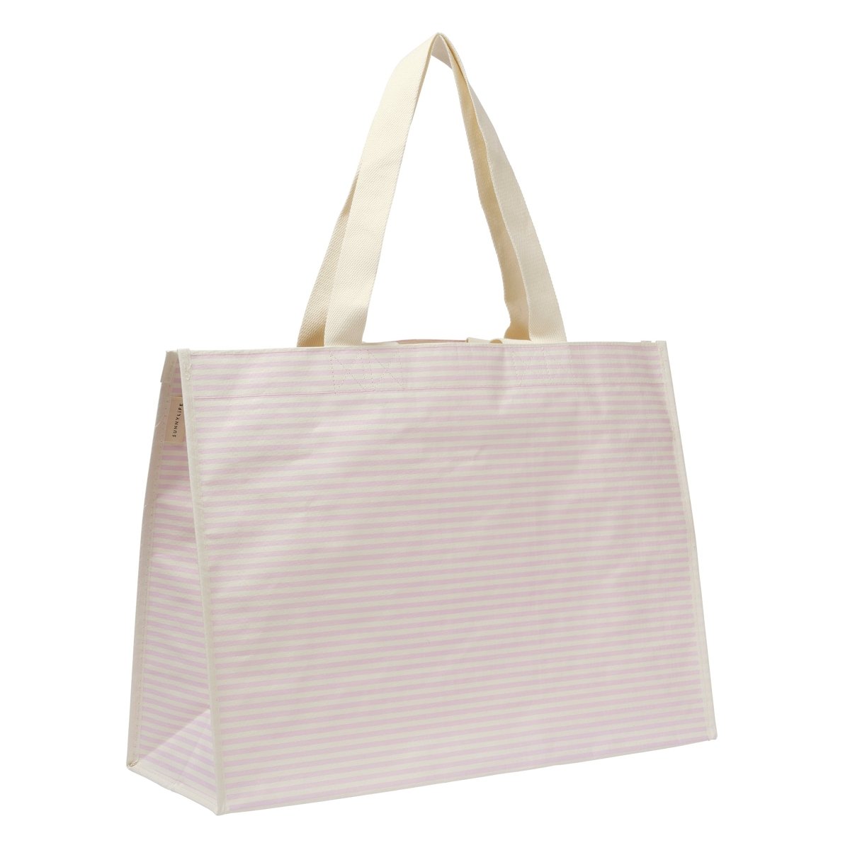 Carryall Beach Bag - Lazy Days Pink Stripe