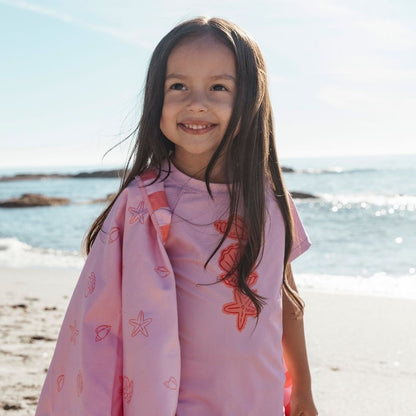 Swim Shirt Short Sleeves - Pink - Coastal Charm