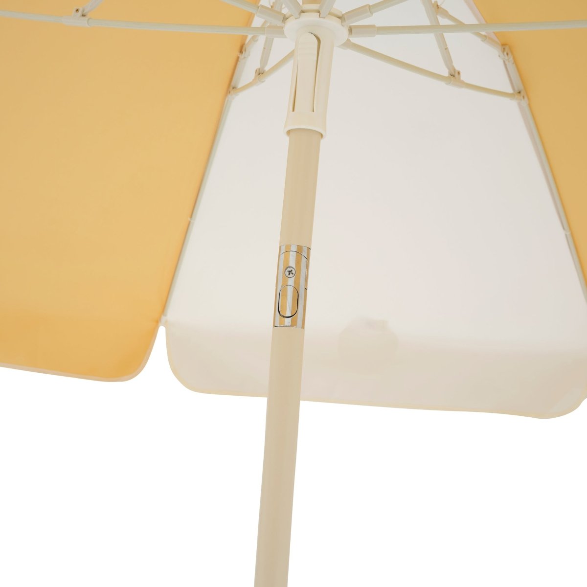 Compact Beach Umbrella - Butternut Stripe