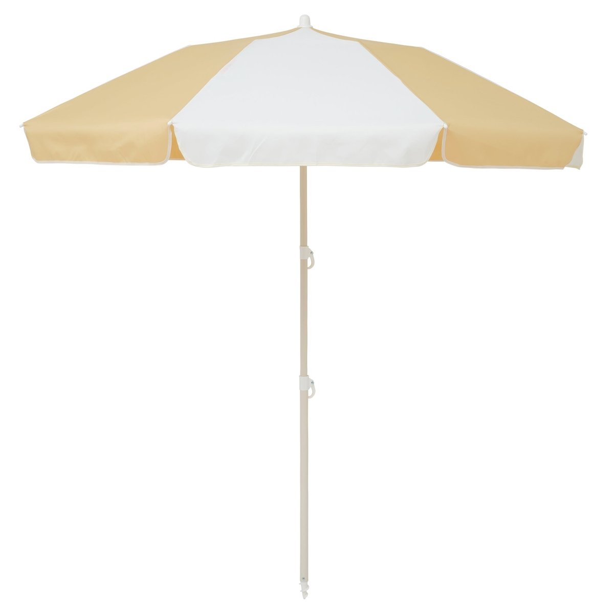 Compact Beach Umbrella - Butternut Stripe