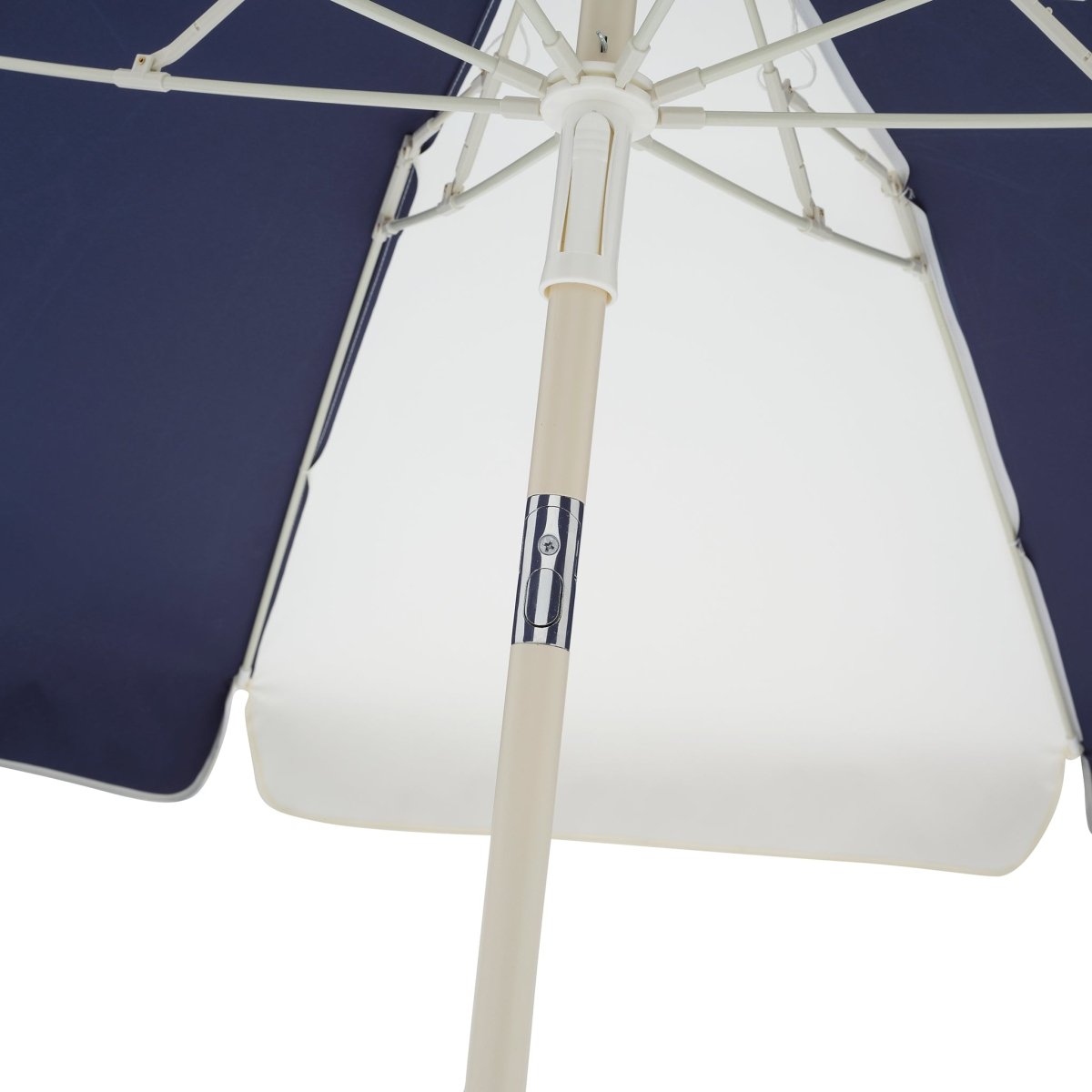 Compact Beach Umbrella - Marine Stripe