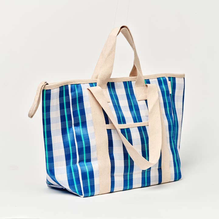 Sunnylife - Wholesale Beach Bag - Recycled Nylon Coolertote La Mer Blue Neon