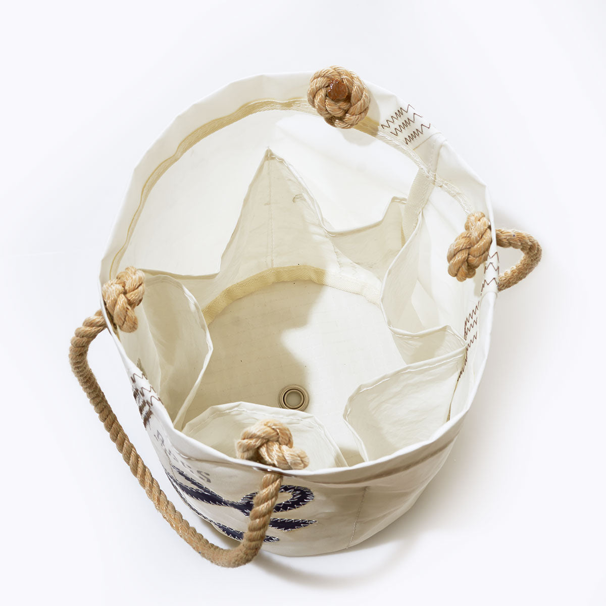 Navy Anchor Beverage Bucket Bag