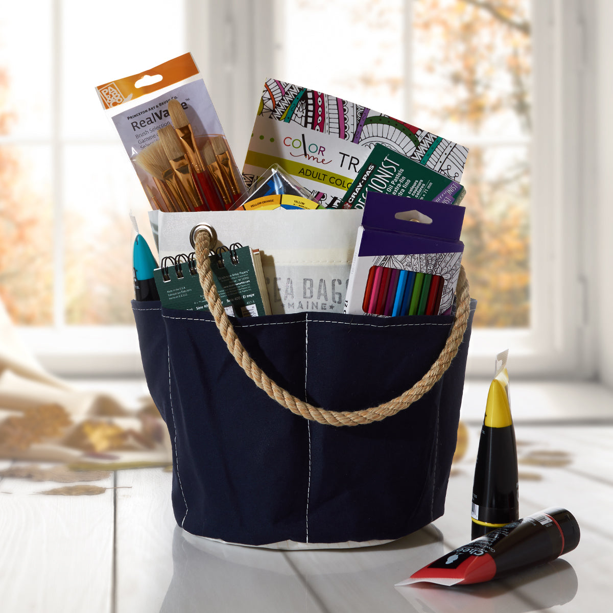 All Purpose Navy Tool Bucket Bag