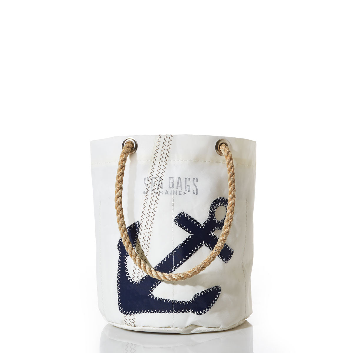 Navy Anchor Beverage Bucket Bag
