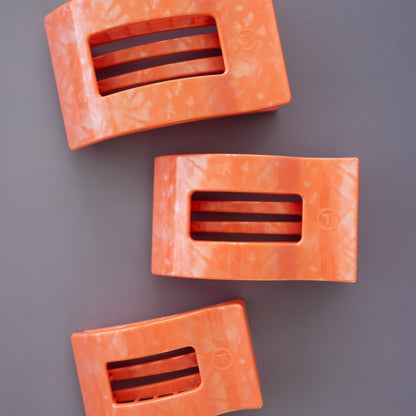 Dreamsicle Medium Flat Rectangle Hair Clip