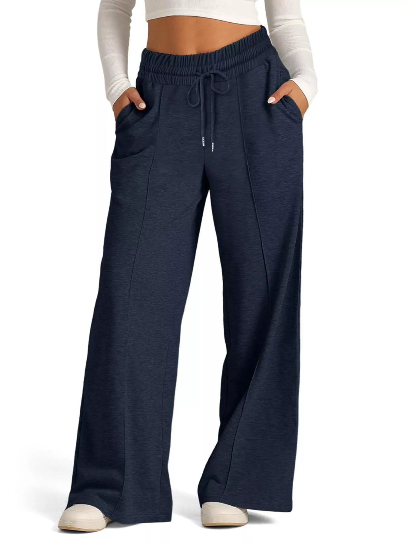 Wide Leg Drawstring Pants in Multiple Colors