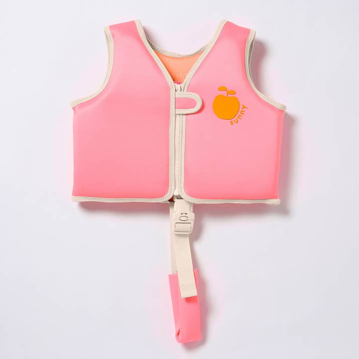 Sunnylife - Wholesale Beach Accessories - Float Vest 1-2 Poppy the Peach Neon Pink