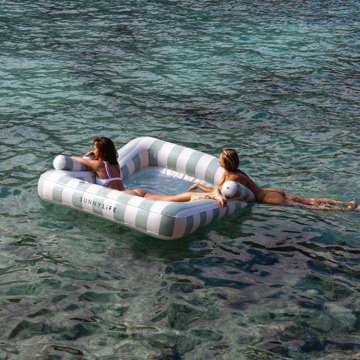 Sunnylife - Wholesale Inflatables - Deluxe Twin Hammock The Vacay Soft Olive2