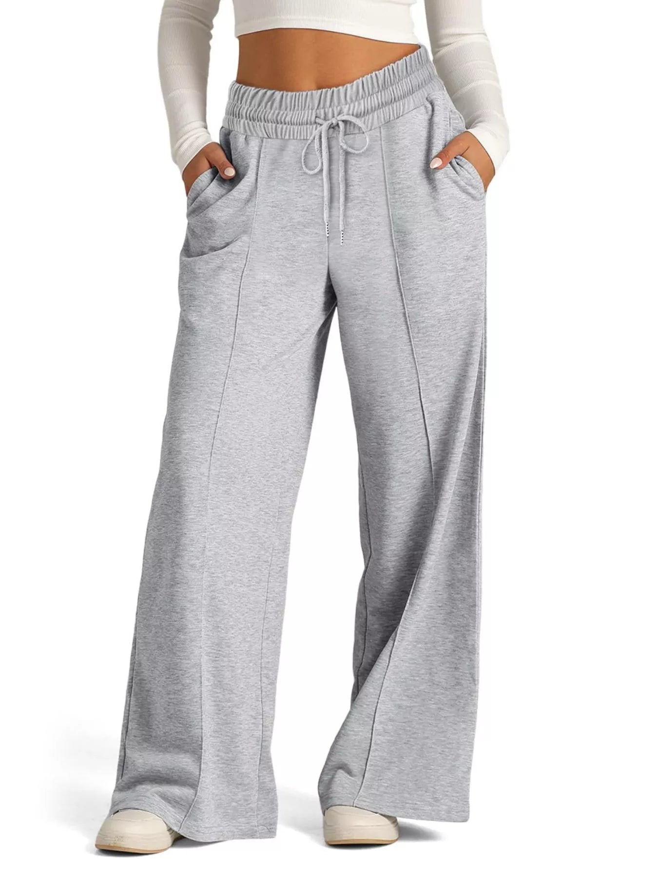 Wide Leg Drawstring Pants in Multiple Colors