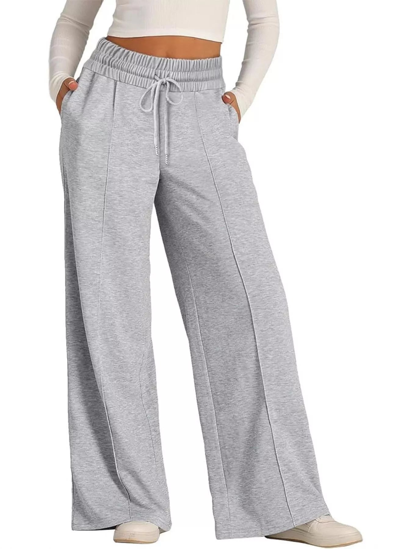 Wide Leg Drawstring Pants in Multiple Colors