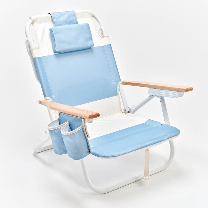 Sunnylife - Wholesale Beach Accessories - Deluxe Beach Chair La Mer Med Blue Block
