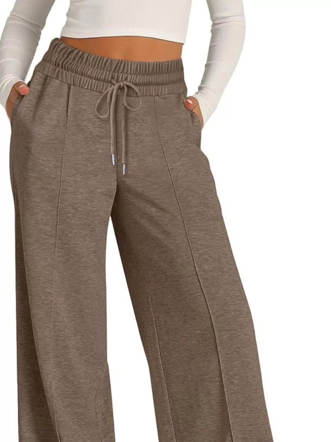 Wide Leg Drawstring Pants in Multiple Colors
