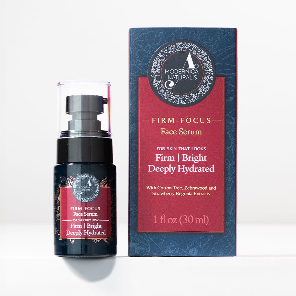 Firm-Focus Face Serum - Firms, Brightens, Hydrates Aging, Crepey Skin - Focused-Firming Formula with Cotton Tree, Zebrawood, Strawberry Begonia - Best Face Serum for Loose, Saggy Facial Skin - With Clinically Tested Ingredient Combinations