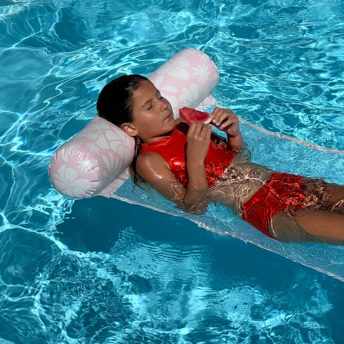 Floating Hammock - Stole My Heart Pink