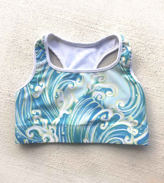 Hannah Mermaid Yoga Top - Wave