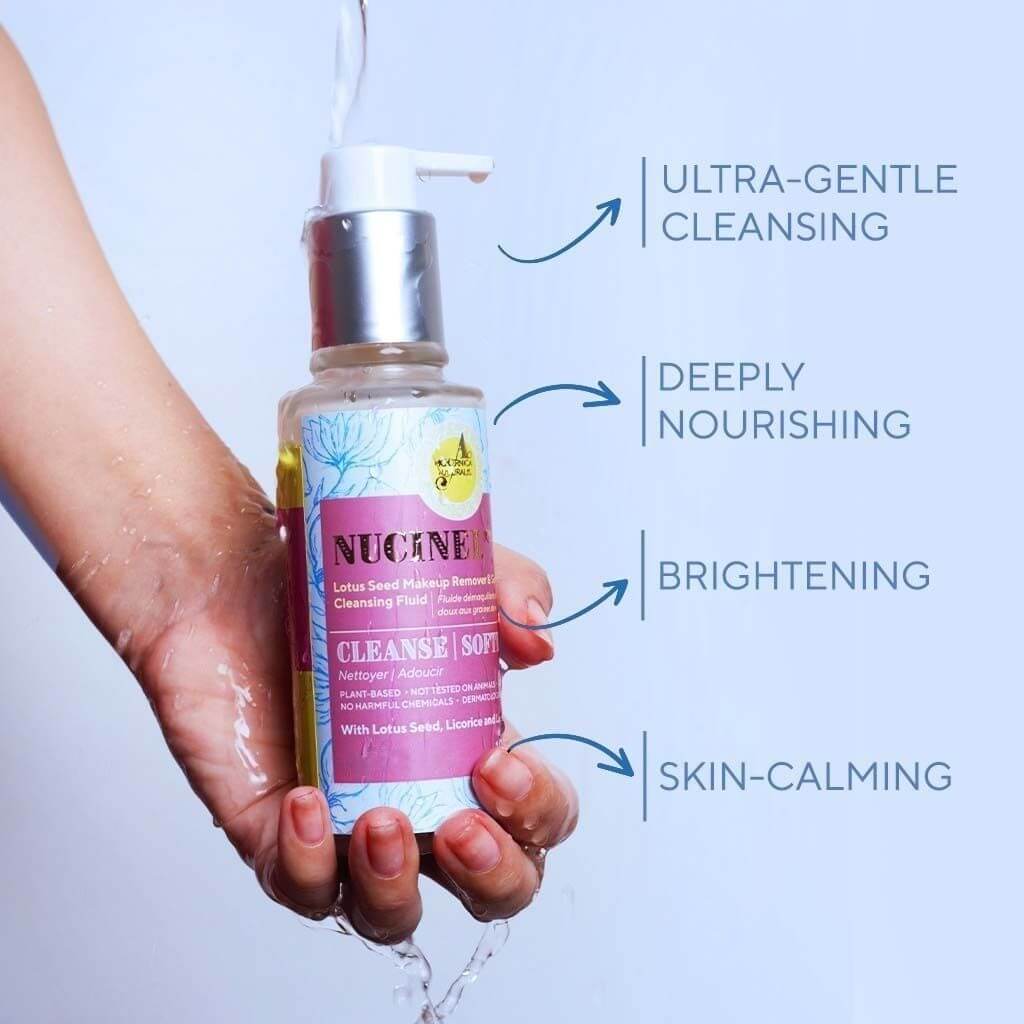 Hydra-Moisture Cleanser & Exfoliator Duo - With Nucinel Makeup Remover and Gentle-Cleansing Fluid & Citrenis Clean and Bright Skin-Buffing Gelly