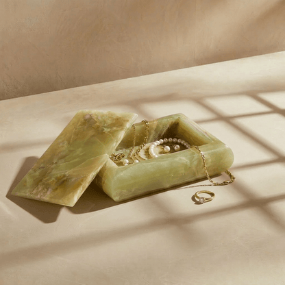 Green Onyx Jewelry Box