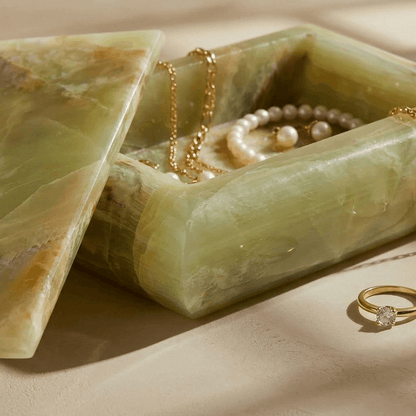 Green Onyx Jewelry Box