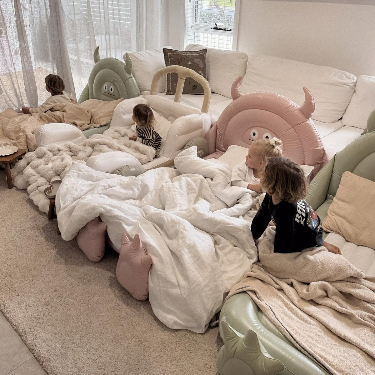 Kids Air Mattress - Monster Pink