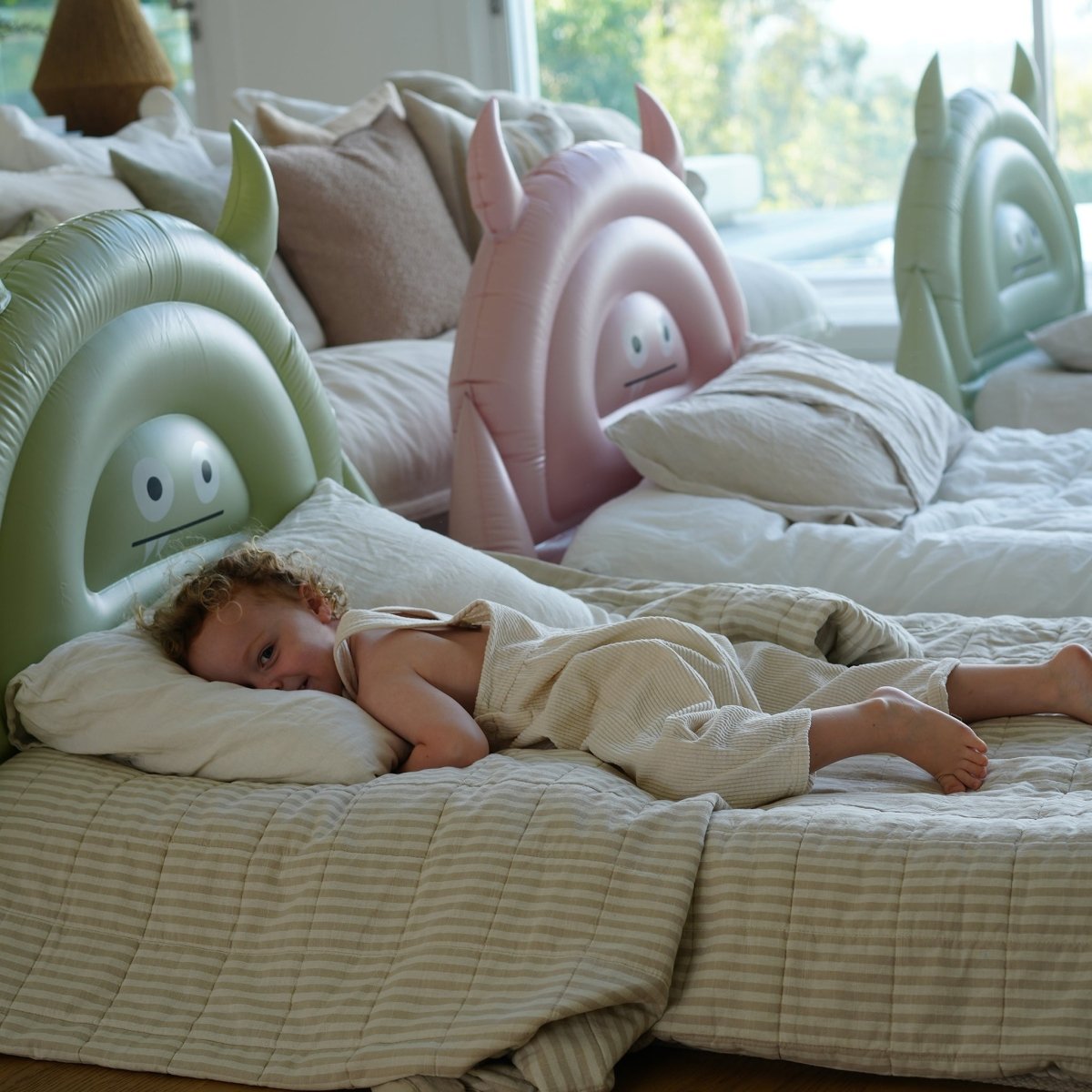 Kids Air Mattress - Monster Green