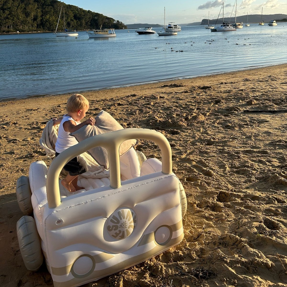 Kids Air Mattress - Summer Van Sand