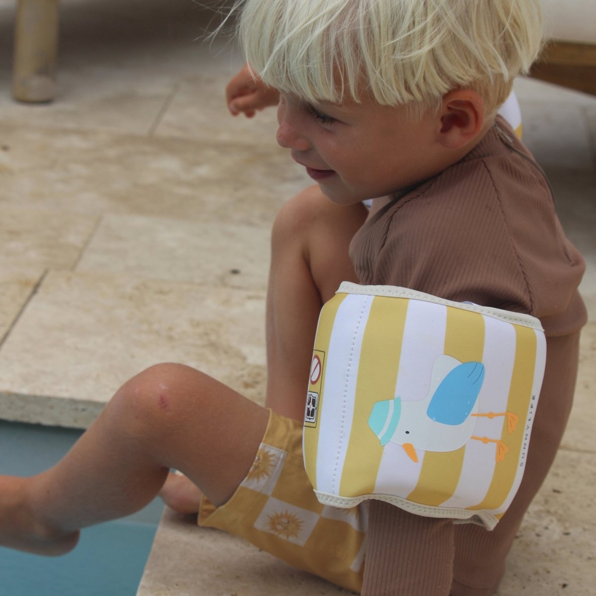 Kids Floaties - Sammy the Seagull Yellow Stripe