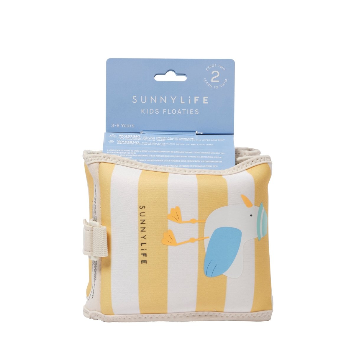 Kids Floaties - Sammy the Seagull Yellow Stripe