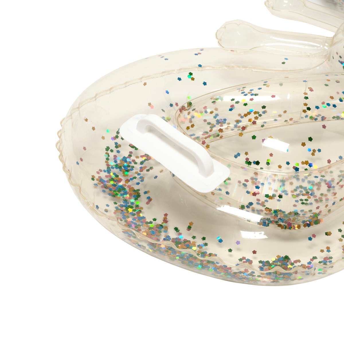 Kids Lie-On Float - Cotton Candy Glitter