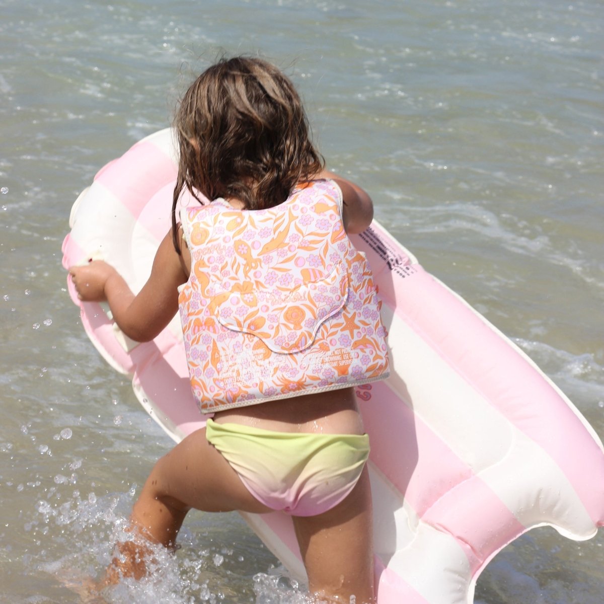 Kids Surf Mat - Dolphin Surf Co Pink Stripe