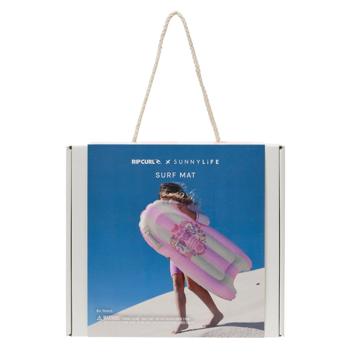 Kids Surf Mat - Dolphin Surf Co Pink Stripe