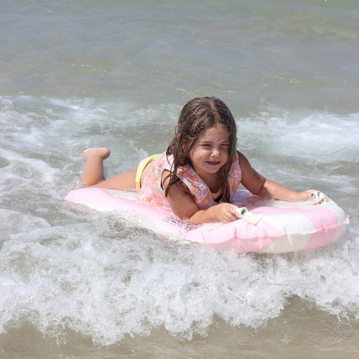 Kids Surf Mat - Dolphin Surf Co Pink Stripe