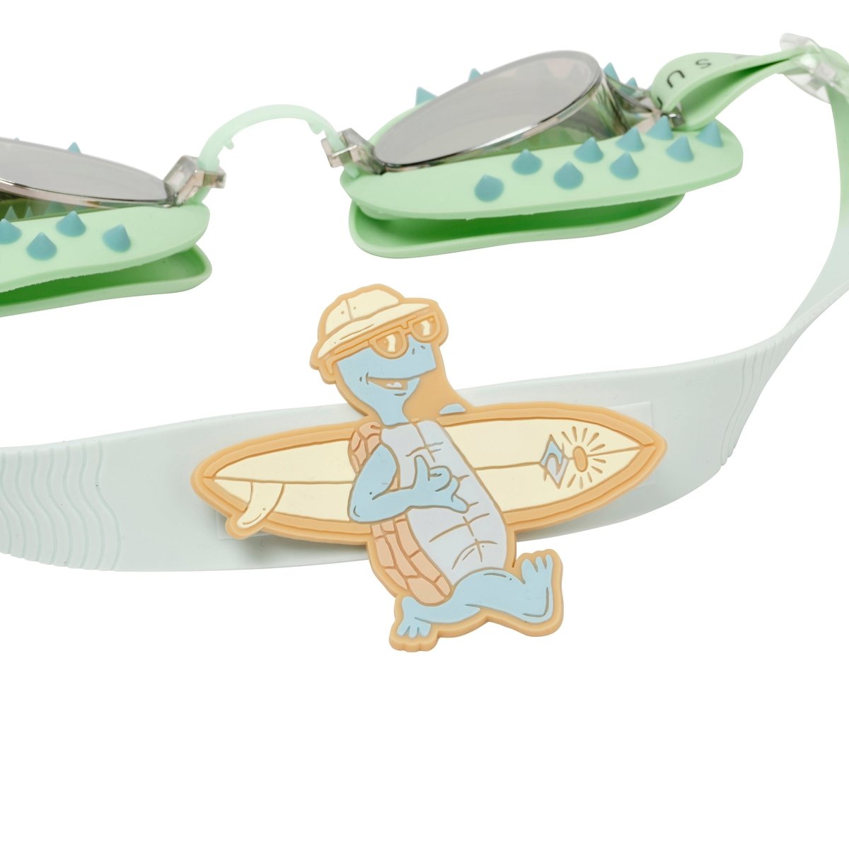 Kids Swim Goggles - Shred Turtle Green