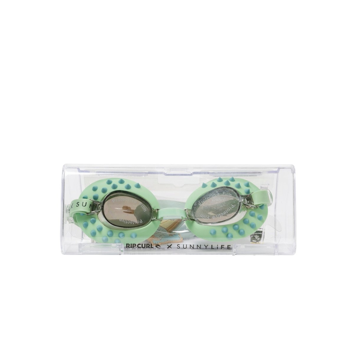 Kids Swim Goggles - Shred Turtle Green