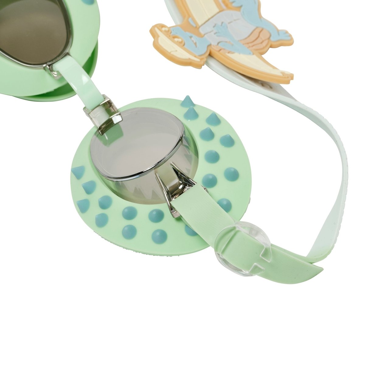 Kids Swim Goggles - Shred Turtle Green