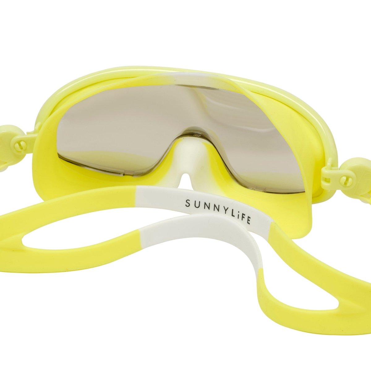 Kids Swim Mask - Salty the Shark Neon Yellow