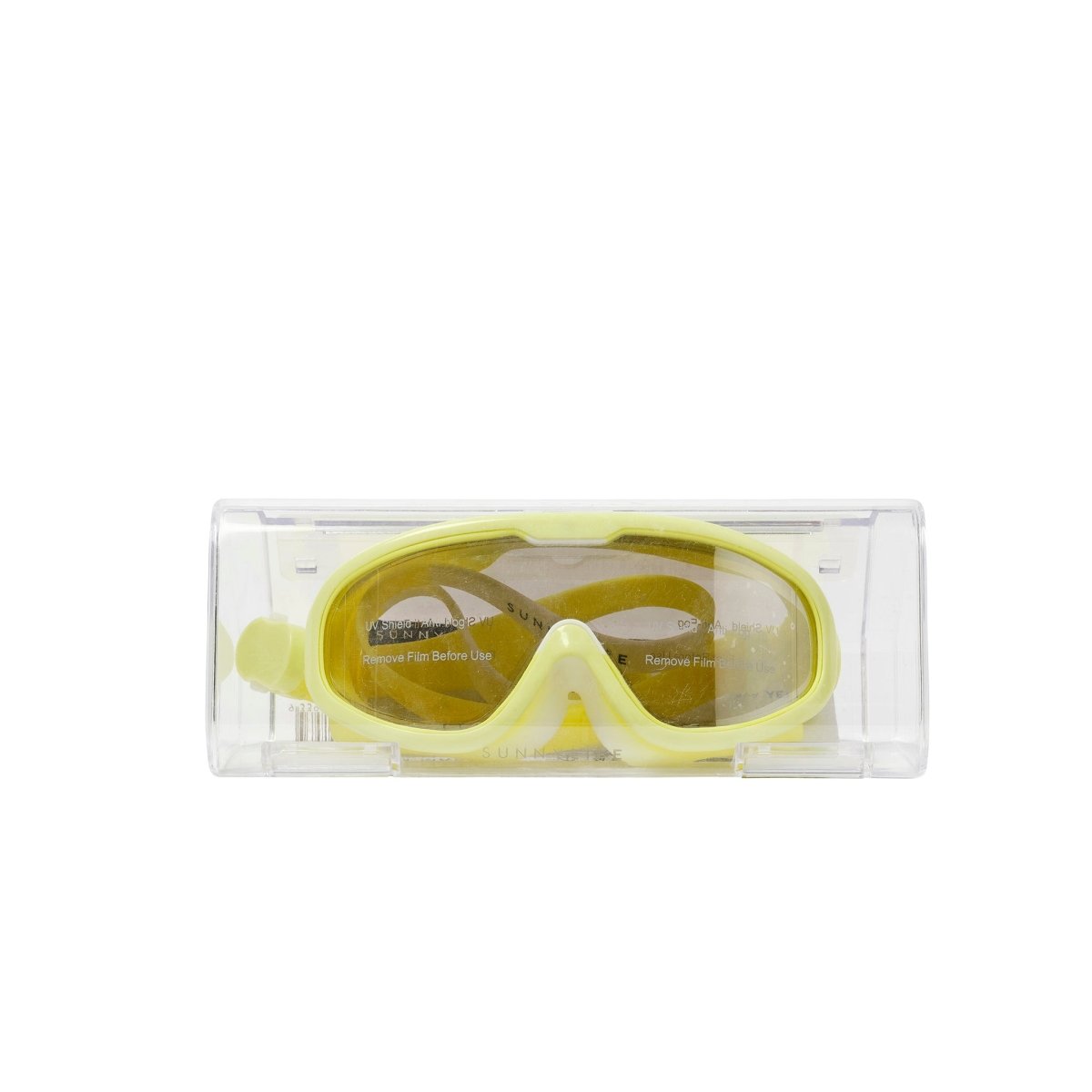 Kids Swim Mask - Salty the Shark Neon Yellow