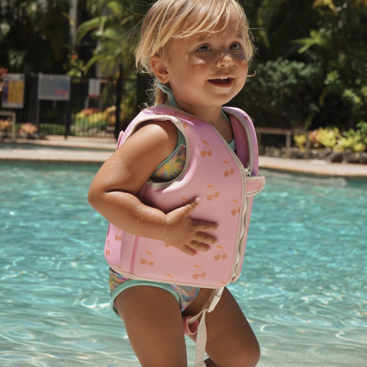 Kids Swim Vest 1-2 - Cotton Candy Pink